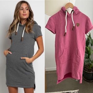 Wanakome Rebekah Short Sleeve Cotton Hooded Dress